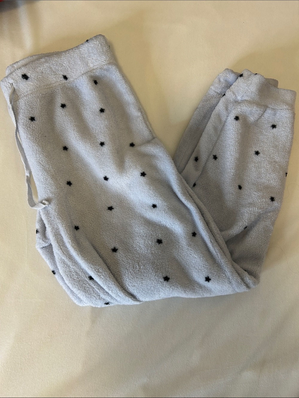 Cozy Fleece Kids Pants with Star Dot Print